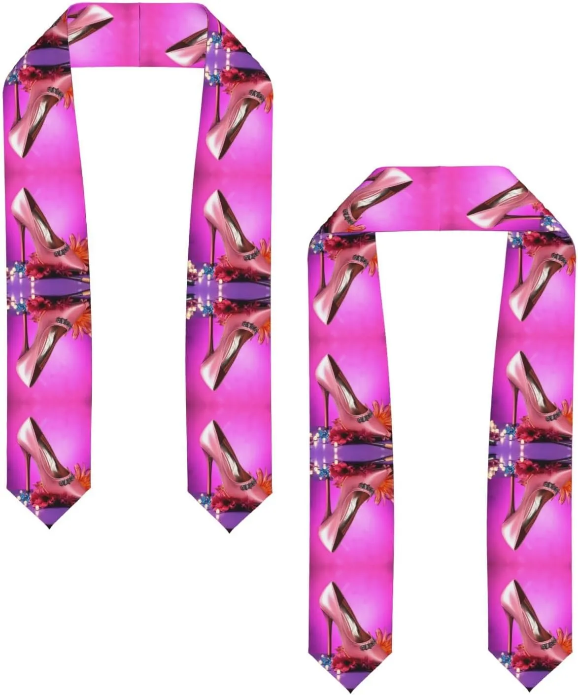 Shoes And Makeup Senior Graduation Shawl Ribbon-Good Drape, Luster, Soft And Skin-Friendly