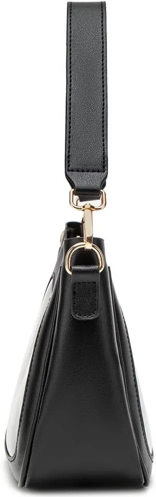 Shoulder Bags for Women, Cute Hobo Tote Handbag Mini Clutch Purse with Zipper Closure