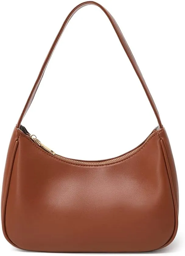 Shoulder Bags for Women, Cute Hobo Tote Handbag Mini Clutch Purse with Zipper Closure