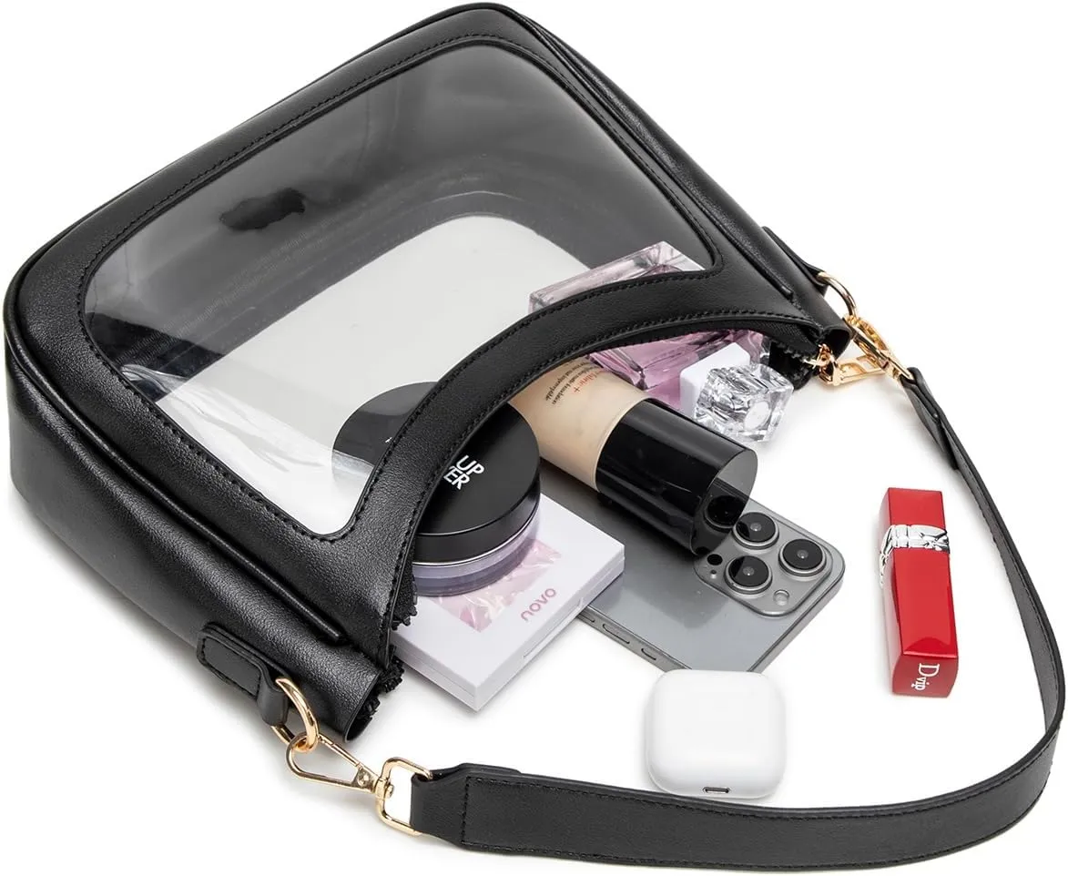 Shoulder Bags for Women, Cute Hobo Tote Handbag Mini Clutch Purse with Zipper Closure