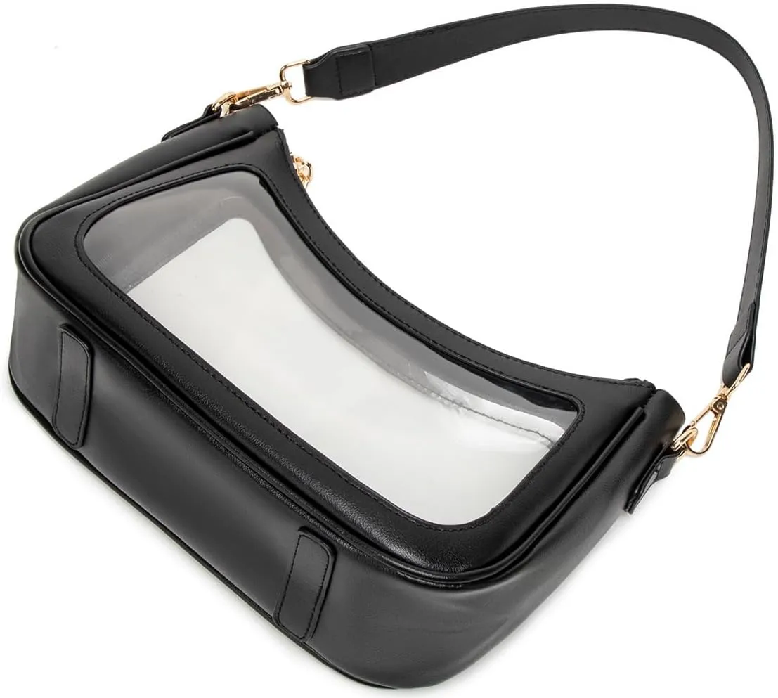 Shoulder Bags for Women, Cute Hobo Tote Handbag Mini Clutch Purse with Zipper Closure