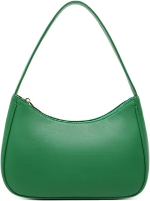 Shoulder Bags for Women, Cute Hobo Tote Handbag Mini Clutch Purse with Zipper Closure