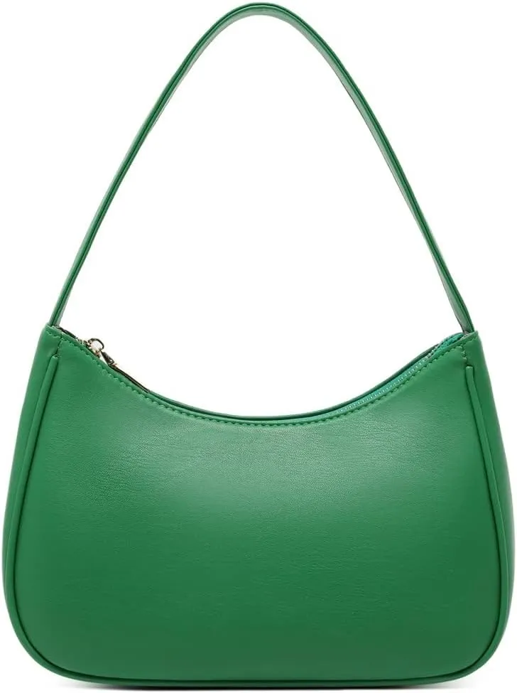 Shoulder Bags for Women, Cute Hobo Tote Handbag Mini Clutch Purse with Zipper Closure
