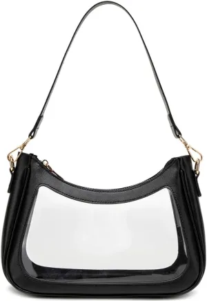 Shoulder Bags for Women, Cute Hobo Tote Handbag Mini Clutch Purse with Zipper Closure