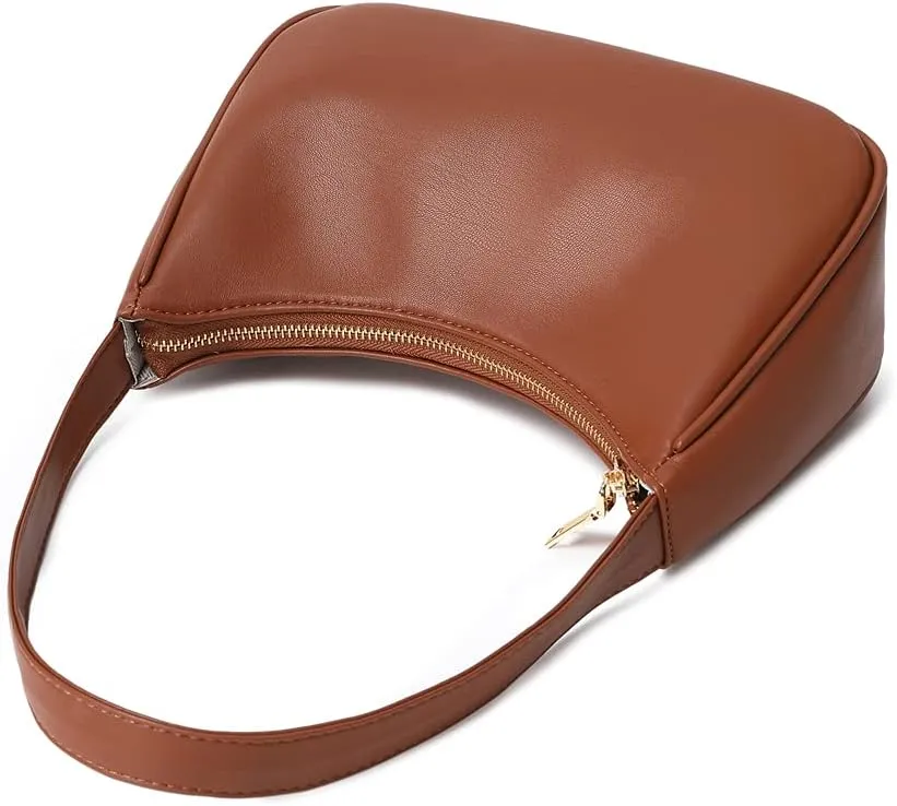 Shoulder Bags for Women, Cute Hobo Tote Handbag Mini Clutch Purse with Zipper Closure