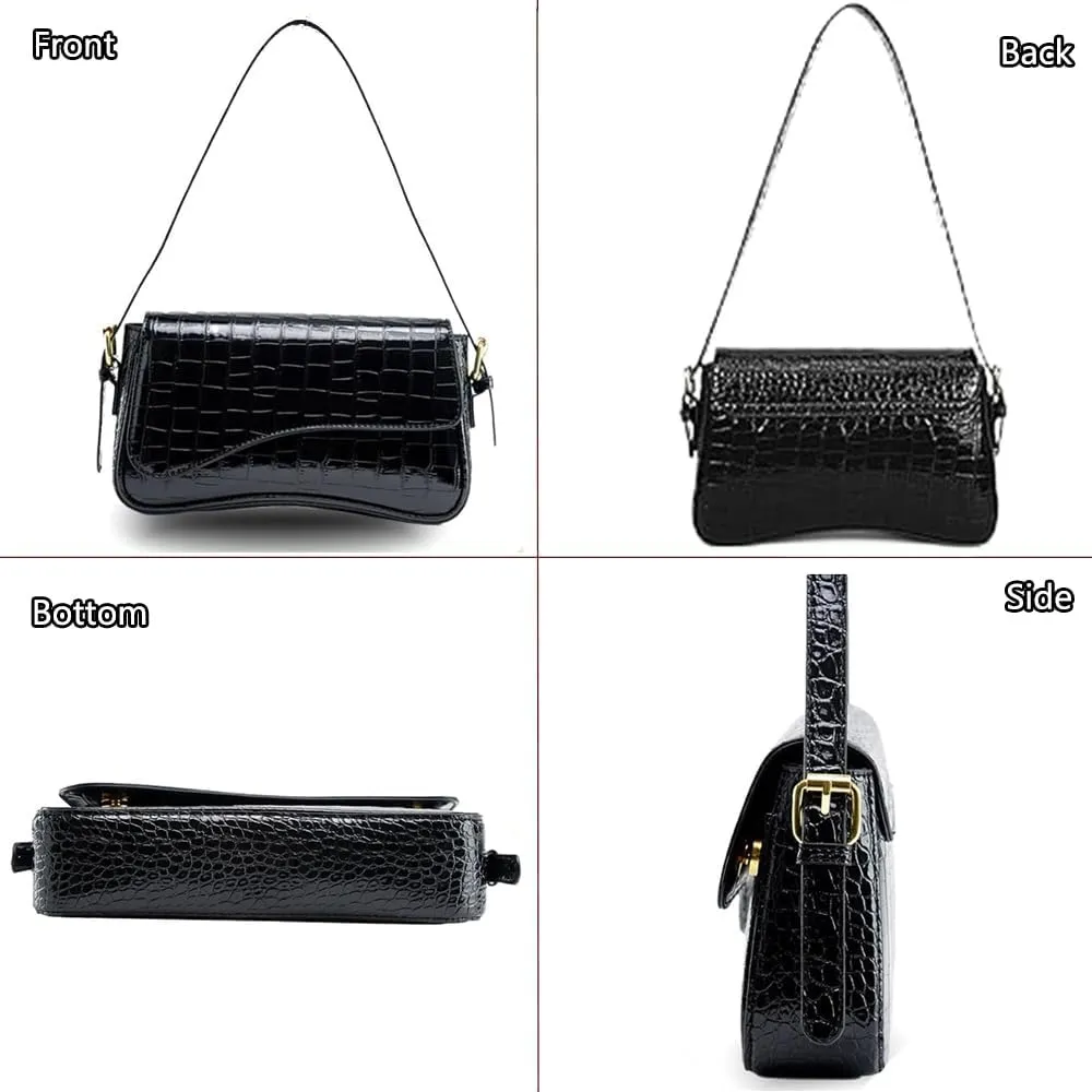 Shoulder Purses for Women, Trendy Purse Clutch Purse Handbag PU Leather Tote Bag Crossbody Bags