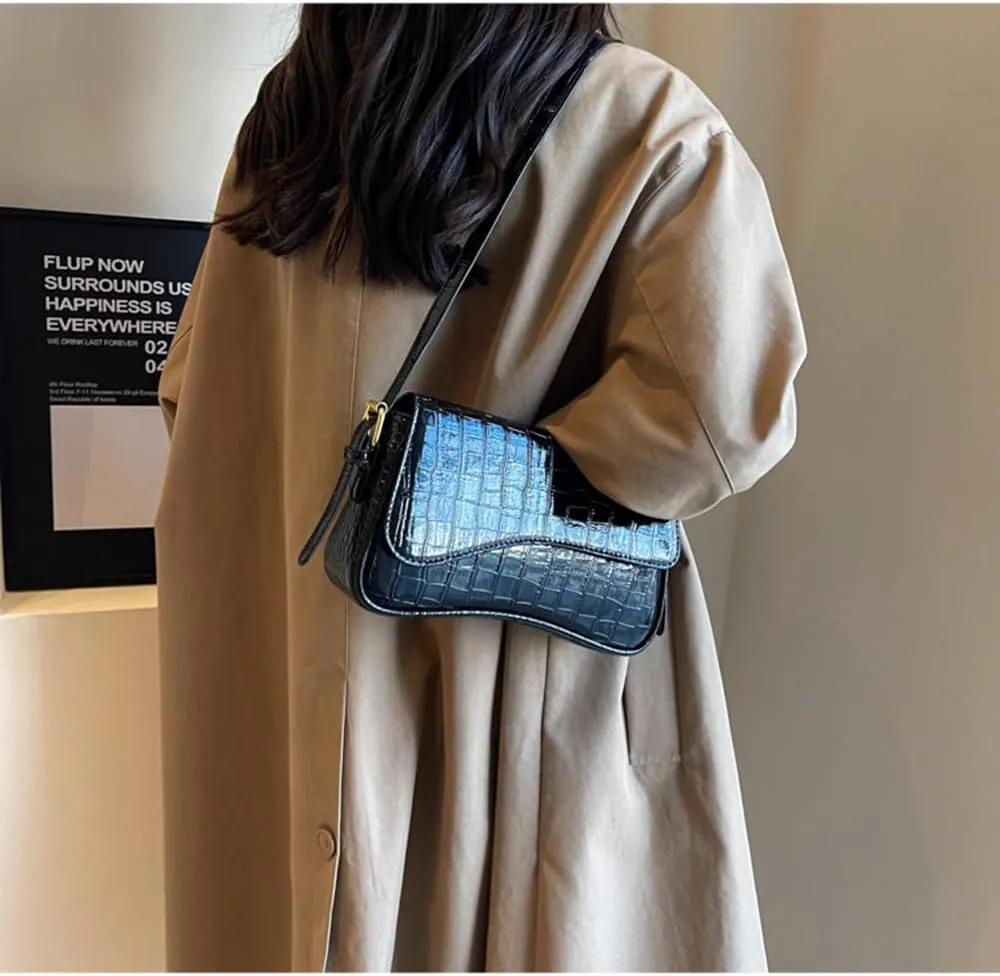 Shoulder Purses for Women, Trendy Purse Clutch Purse Handbag PU Leather Tote Bag Crossbody Bags