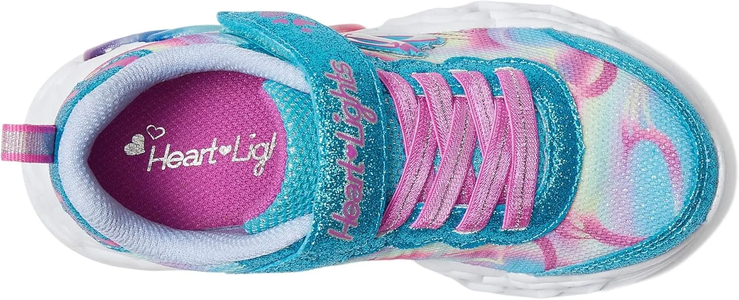 Skechers Girls' Infinite Heart Lights Sneaker