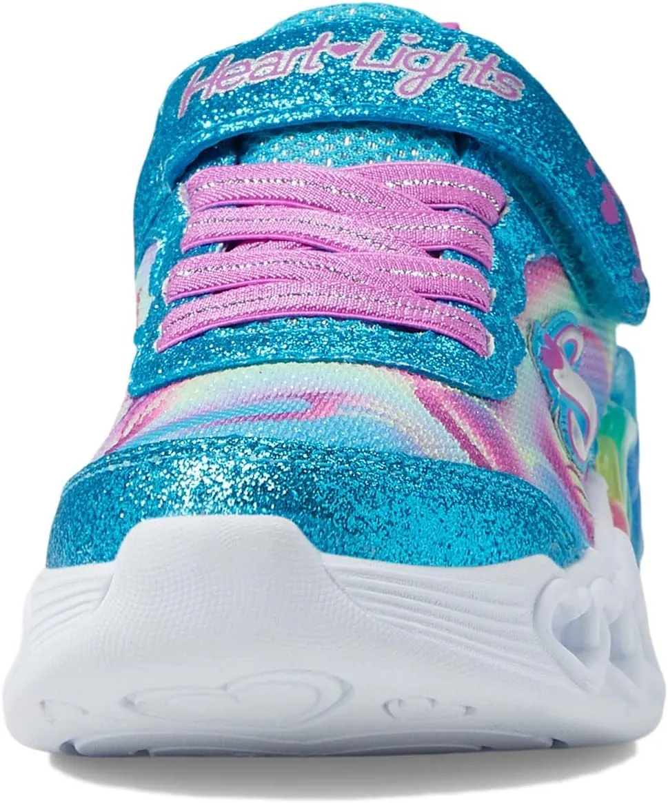Skechers Girls' Infinite Heart Lights Sneaker