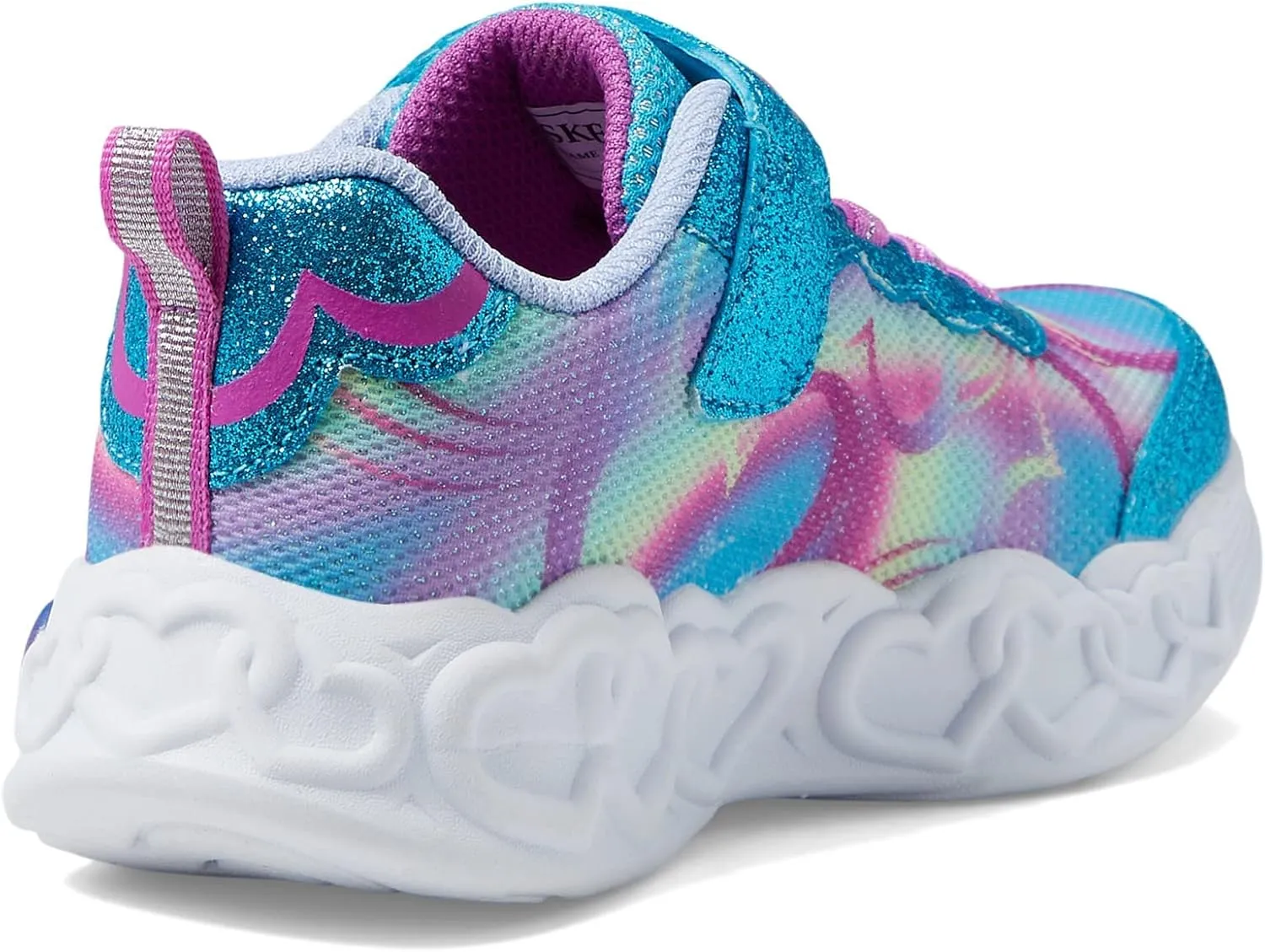 Skechers Girls' Infinite Heart Lights Sneaker