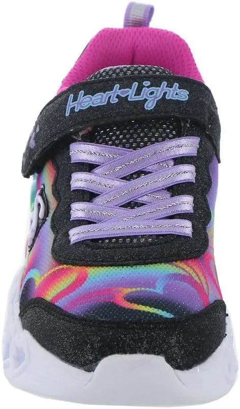 Skechers Girls' Infinite Heart Lights Sneaker