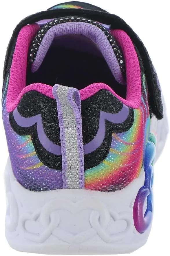 Skechers Girls' Infinite Heart Lights Sneaker