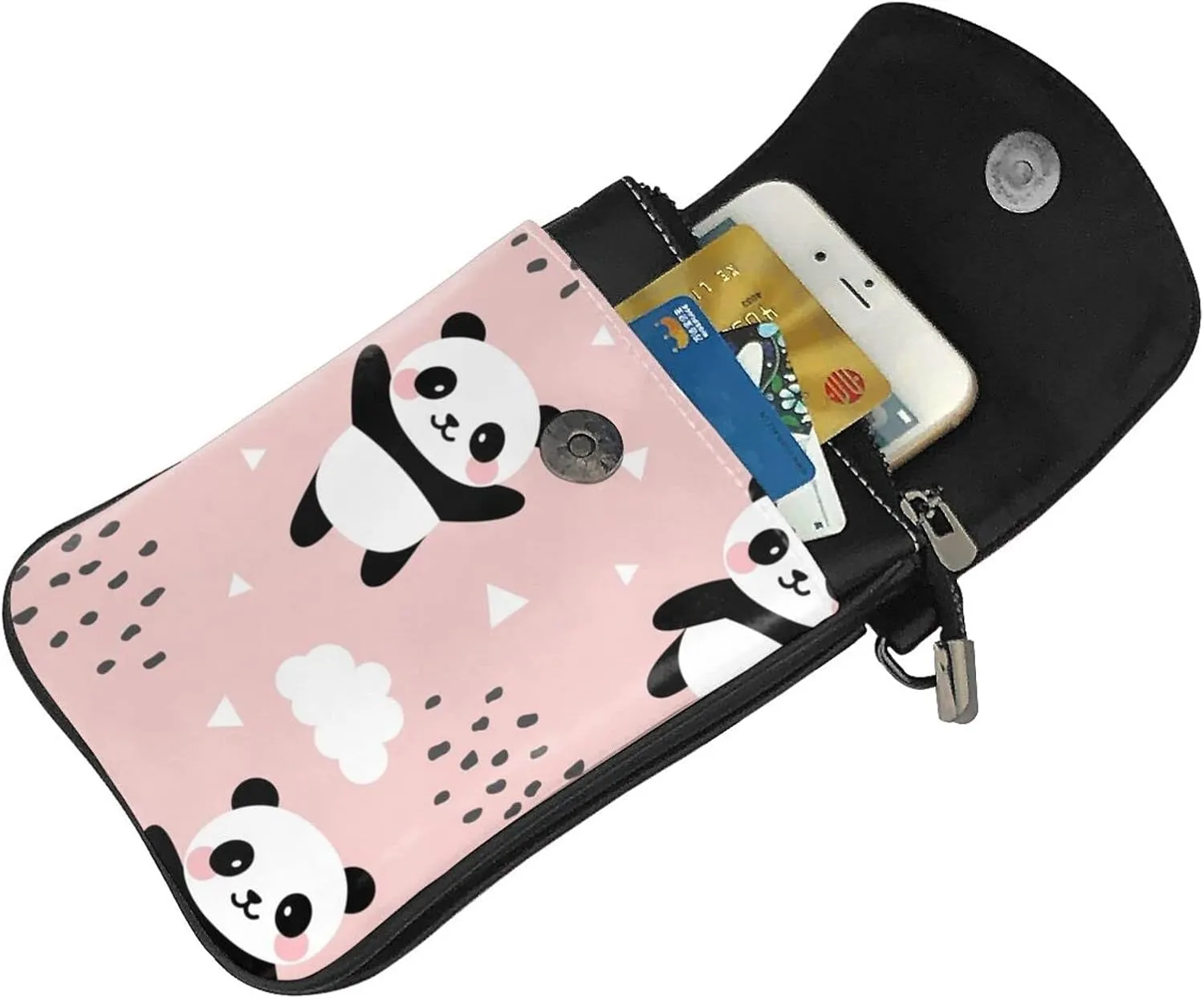 Small Crossbody Bag For Women,Leather Phone Purse Women'S Shoulder Handbags Wallet Purse -Pink Purple Glitter