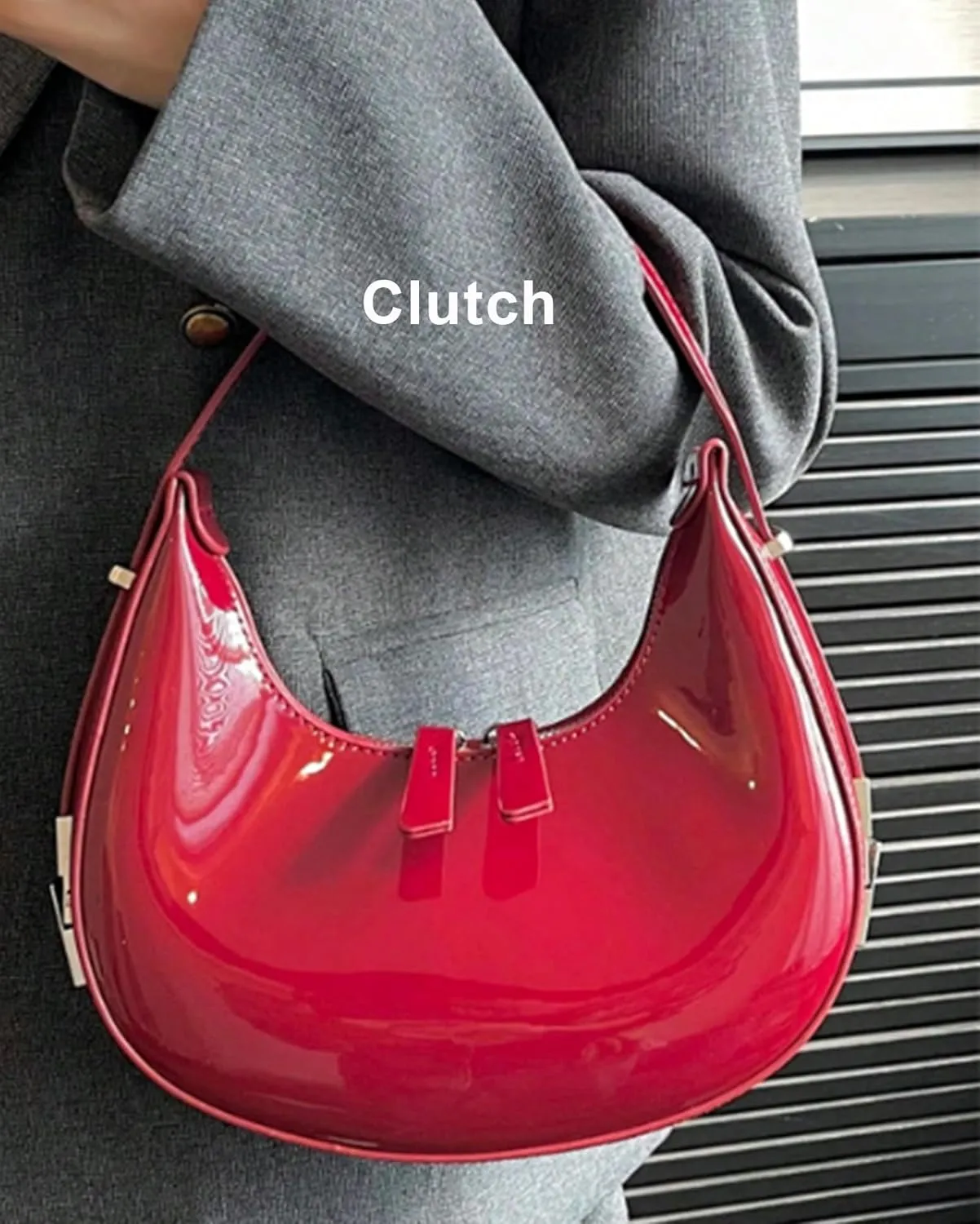 Small Purse for women,Trendy Cute Shoulder Bags Small Clutch Hobo Tote Handbag With Double Zipper Closure