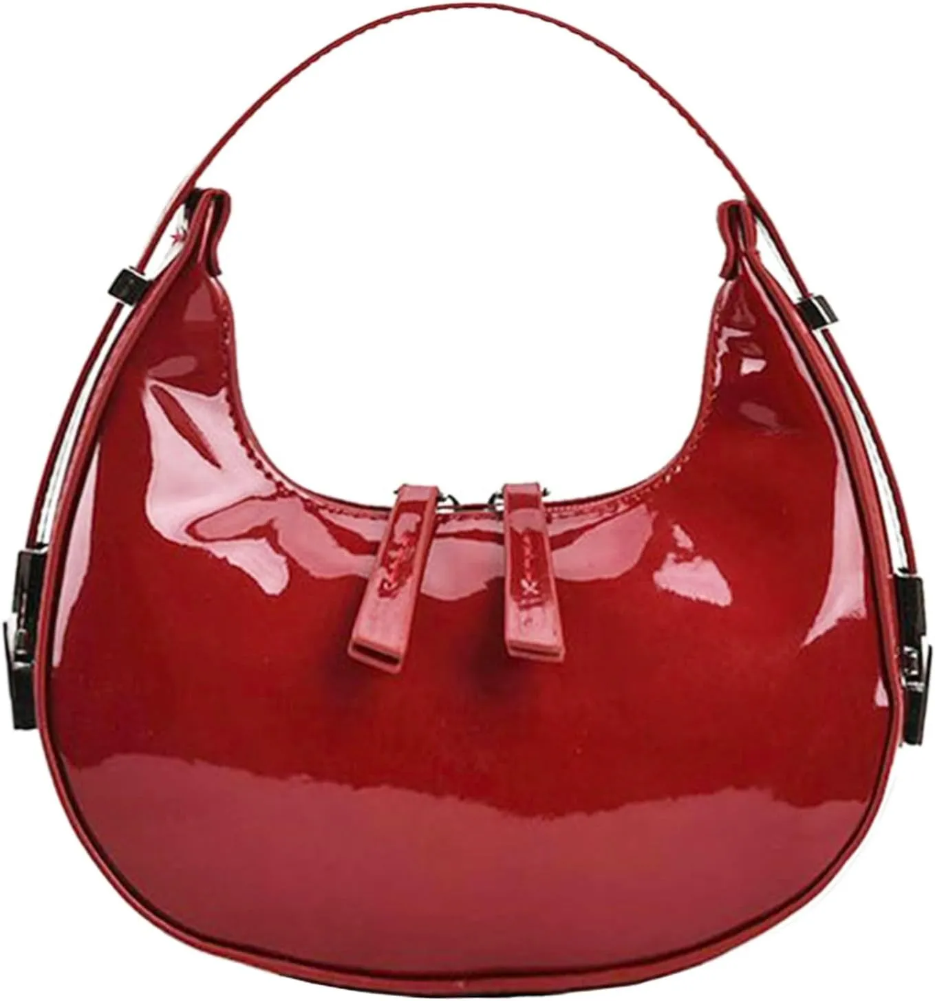 Small Purse for women,Trendy Cute Shoulder Bags Small Clutch Hobo Tote Handbag With Double Zipper Closure