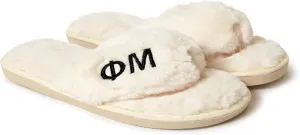 Sorority Shop Phi Mu Fuzzy Slippers Women