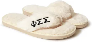 Sorority Shop Phi Sigma Sigma Fuzzy Slippers Women
