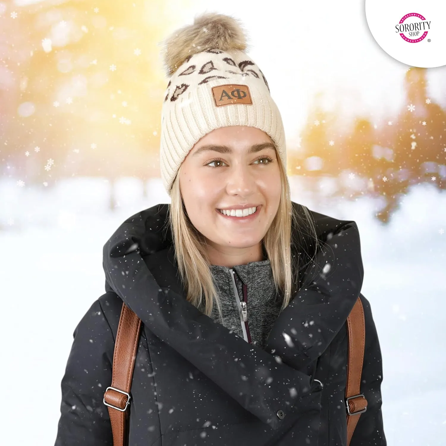 Sorority Shop womens Pom Pom Beanie