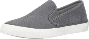 Sperry Women's Seaside Emboss Sneaker, Grey, 5 M US
