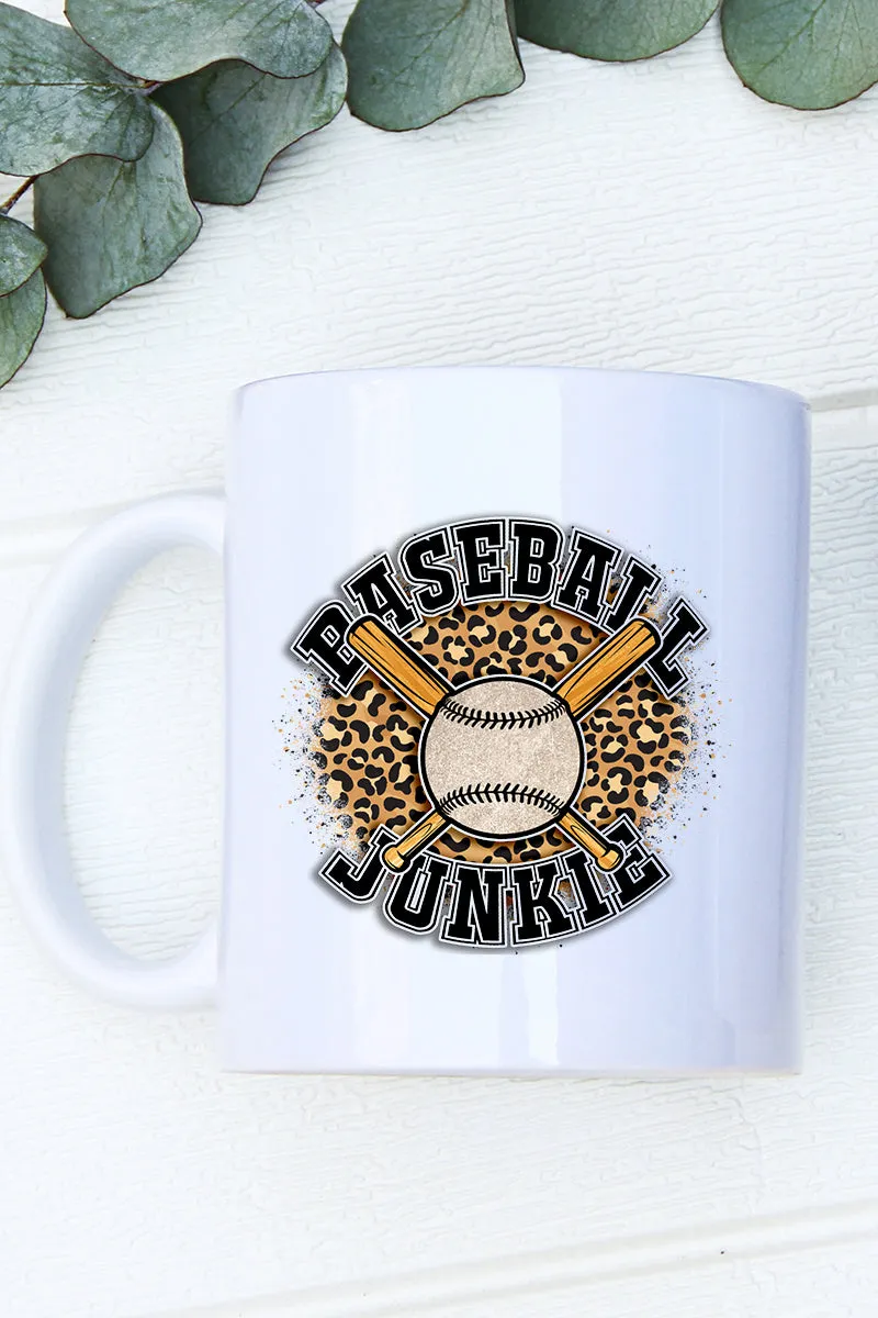 Splatter Baseball Junkie White Mug