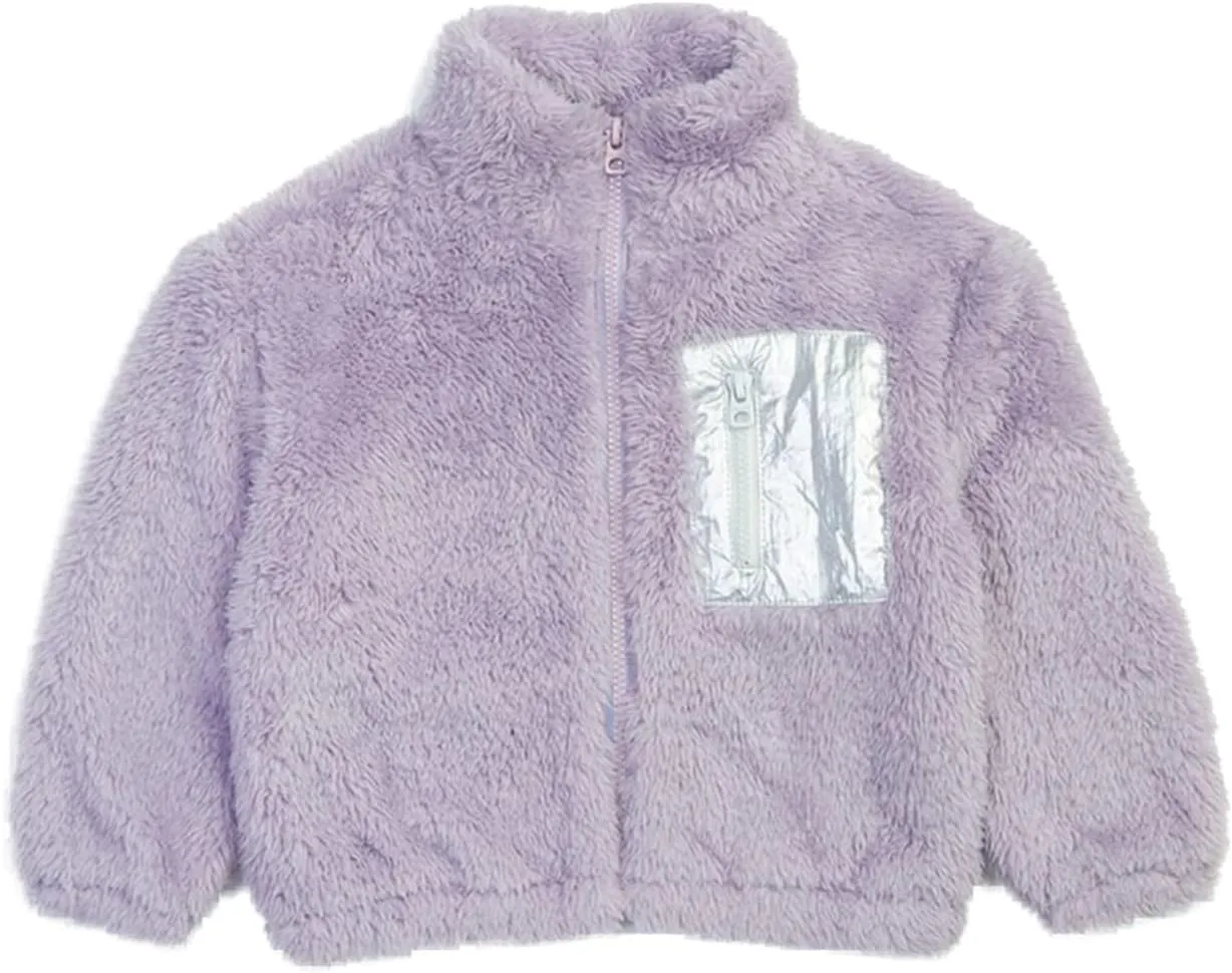 Splendid Girls' Faux Sherling Long Sleeve Jacket