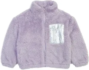 Splendid Girls' Faux Sherling Long Sleeve Jacket