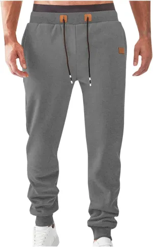 Sports Outdoor Sweatpants Men Hiking Baggy Pants Plain Workout Pants Leisure Stretch Pants Classic Work Pants