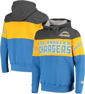 Starter Men's Heathered Charcoal/Gold Pittsburgh Steelers Extreme Fireballer Throwback Pullover Hoodie