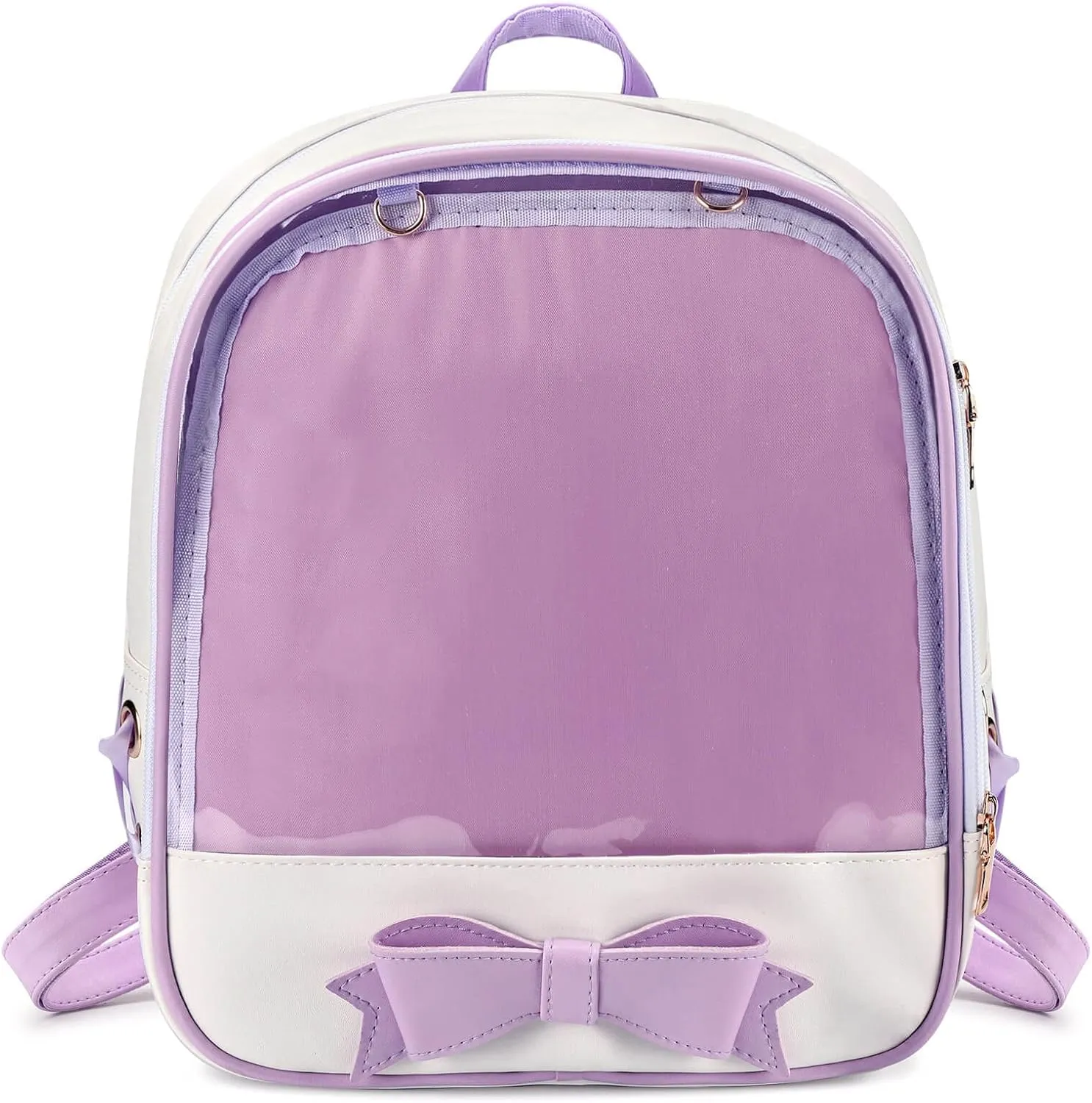 STEAMEDBUN Ita Bag Backpack Bowknot Kawaii Pin Display Backpack Bag with Insert