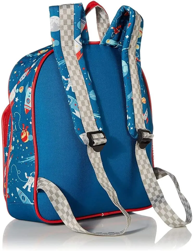 Stephen Joseph Personalized Backpack - Space Ship Book Bag - Kids Back to School Supplies - Vacation Daypack - Custom Name