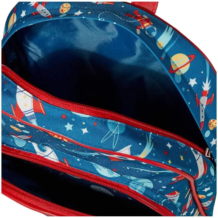 Stephen Joseph Personalized Backpack - Space Ship Book Bag - Kids Back to School Supplies - Vacation Daypack - Custom Name