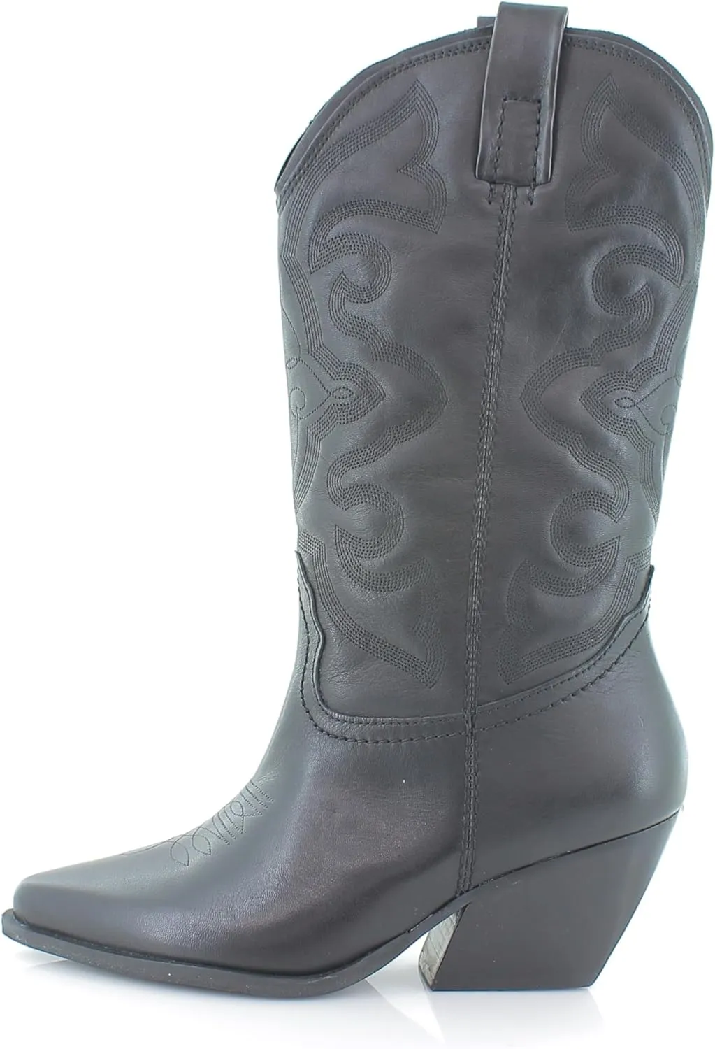 Steve Madden Womens West Embroidered Pointed Toe Cowboy, Western Boots