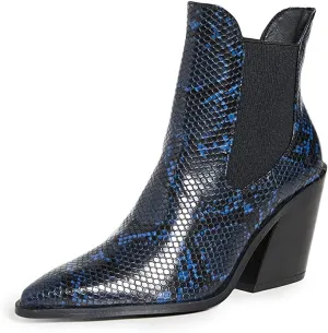 Steven Women's Gail Booties, Blue Multi, 9.5 Medium US