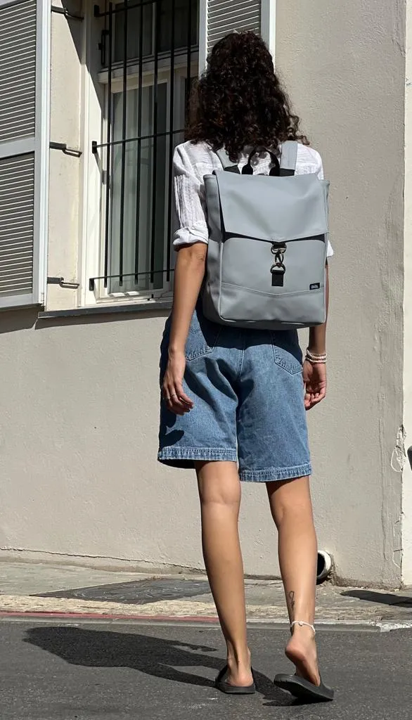 Students Medium Light Gray Vegan Leather