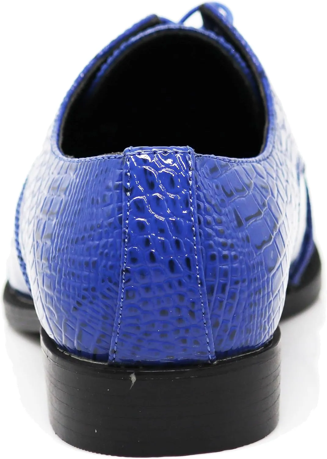 STW Men's Alligator Crocodile Print Oxfords Fashion Lace Up Dress Shoes