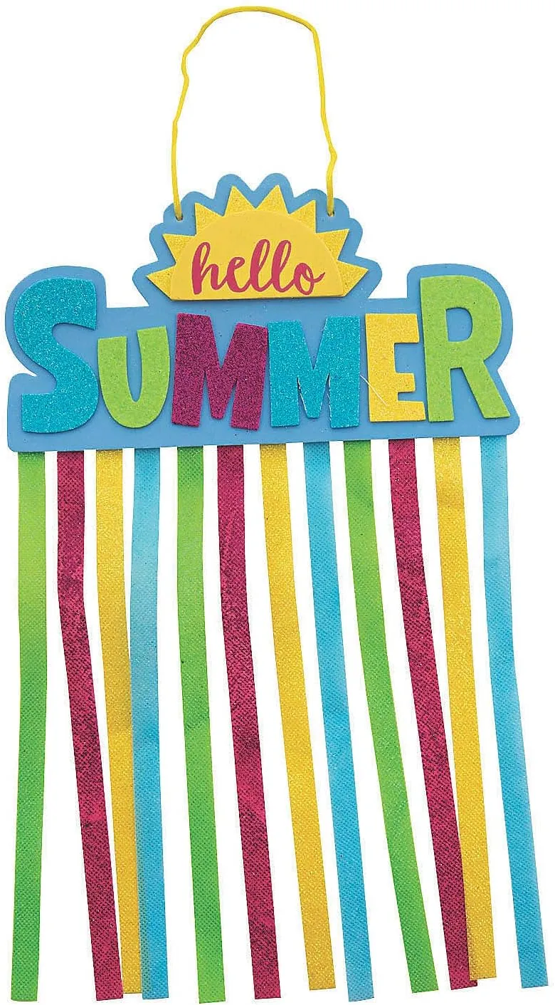 Summer Glitter Hanging Craft Kit -12 - Crafts for Kids and Fun Home Activities