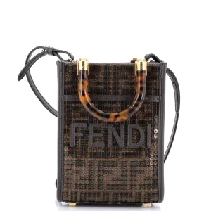Sunshine Shopper Tote Sequin Embellished Zucca Canvas Mini
