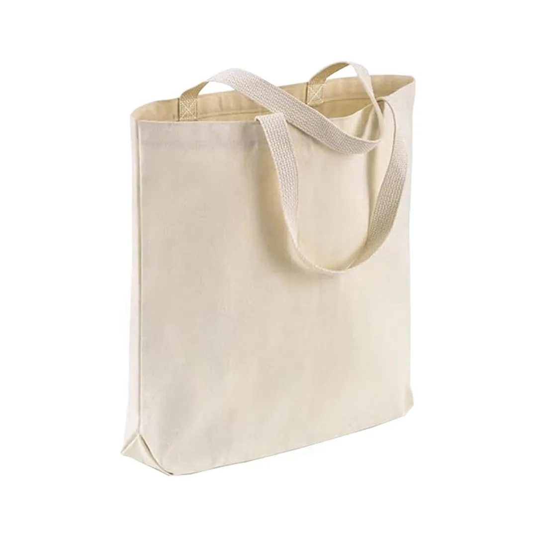 Super savings Piece) (Single Canvas Cotton EcoSmart Tote Shopping Zipperless, Lightweight, – Bag Reusable Hurry, ends soon Natural