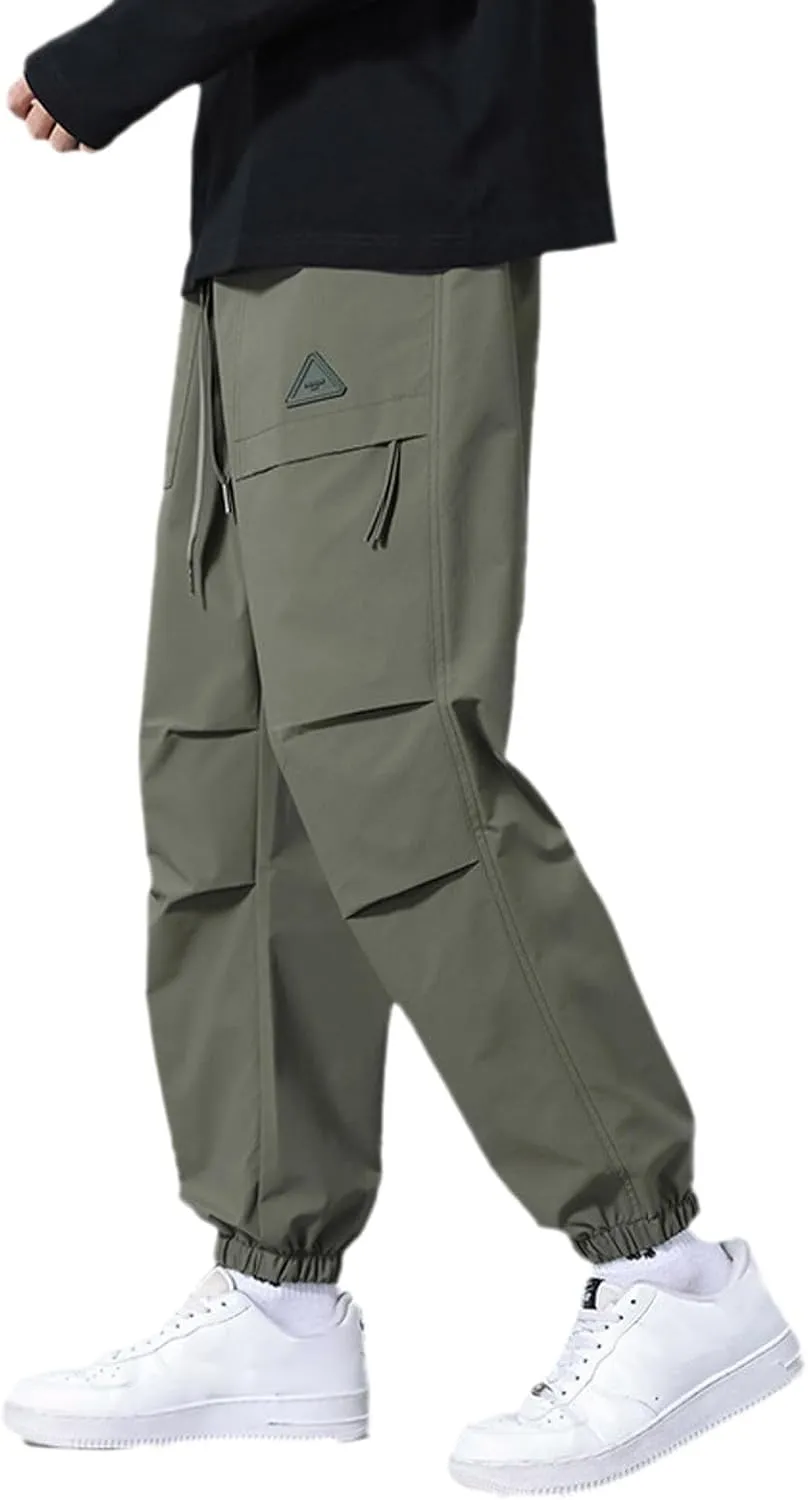 SUWBMHWE Hippie Pants Men Harem Long Shorts Boho Lounge Linen Summer Beach Baggy Trouser Mens with Pockets Oversized Renaiss