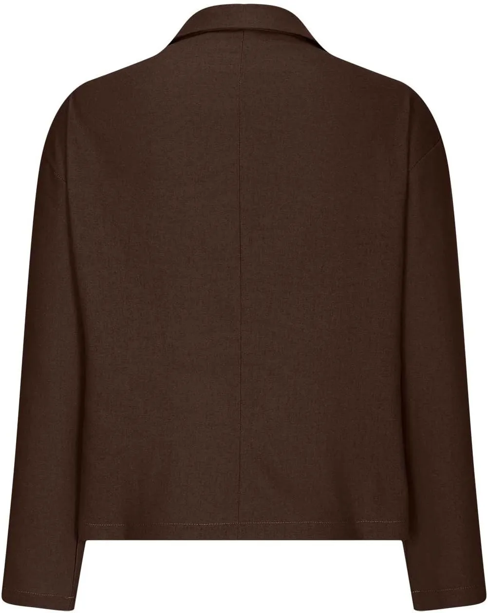 TANGNADE Linen Blazer Women Lightweight Casual Long Sleeve Spring Summer Jackets One Button Lapel Suit Blazer
