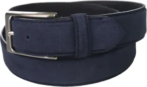 Tasso Elba Men's Faux-Suede Belt Navy XL