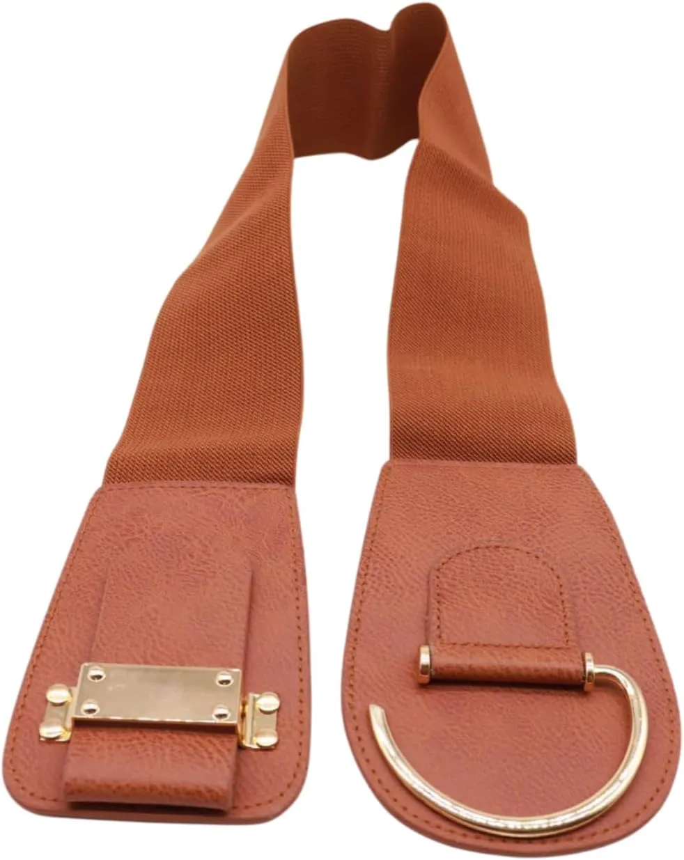 TFJ Women Wide Fashion Belt Hip High Waist Gold Metal Hook Buckle Size XS S M L Xl