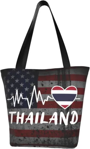 Thailand Heartbeat Fashion Shoulder Bag Large Capacity For Man Or Woman