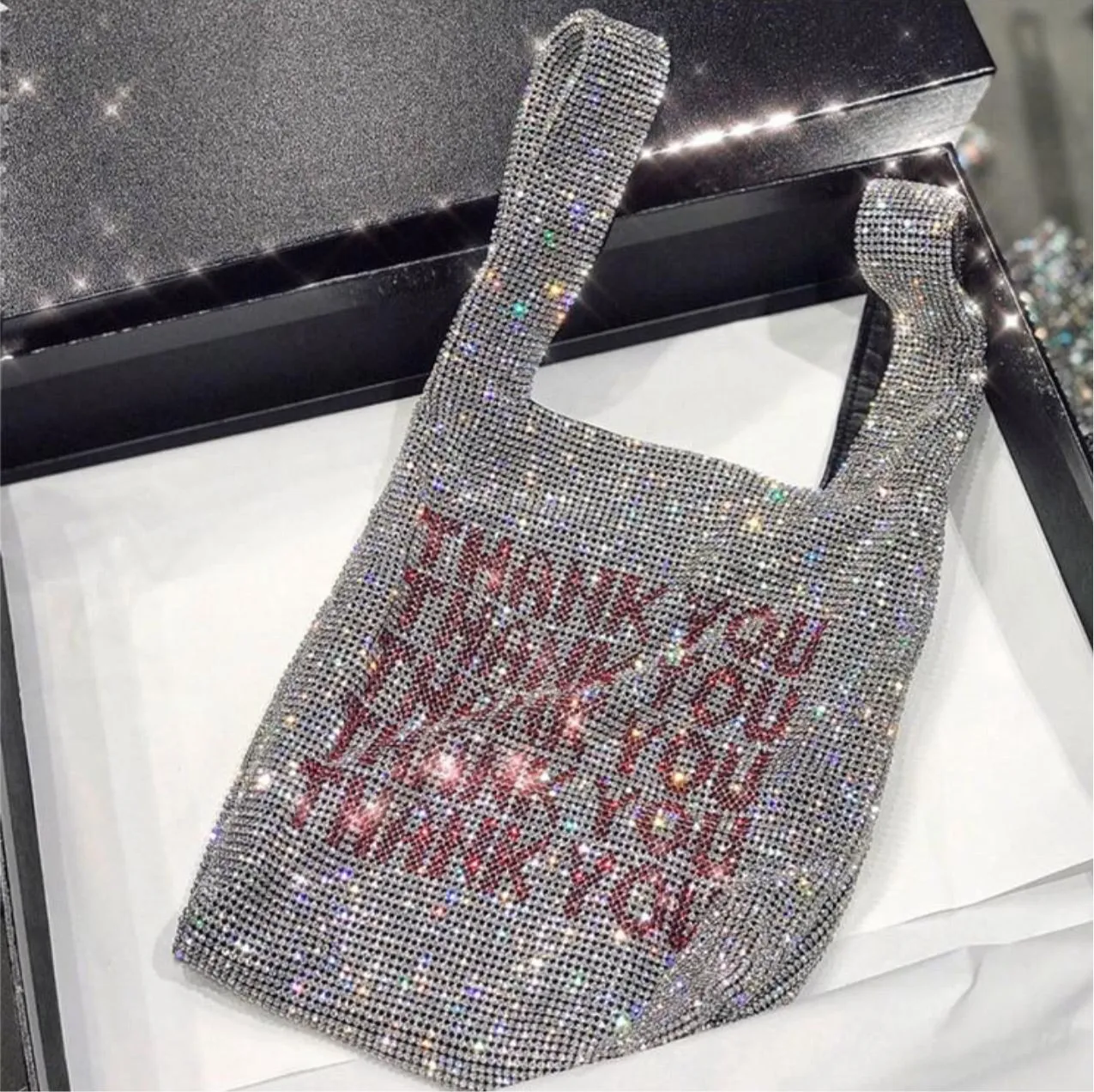 Thank You Bling Shoppers Purse