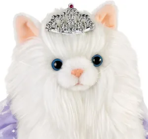 The Ashton-Drake Galleries Fabulous Feline Plush Kitten with Dazzling Duchess Outfit, 10 inches, Hold That Pose Poseable - White