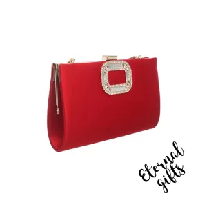 The Elaine in Red Clutch Bag