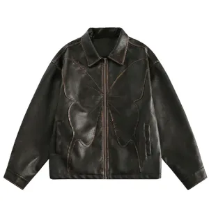 The Emilian Faux Leather Oversized Jacket