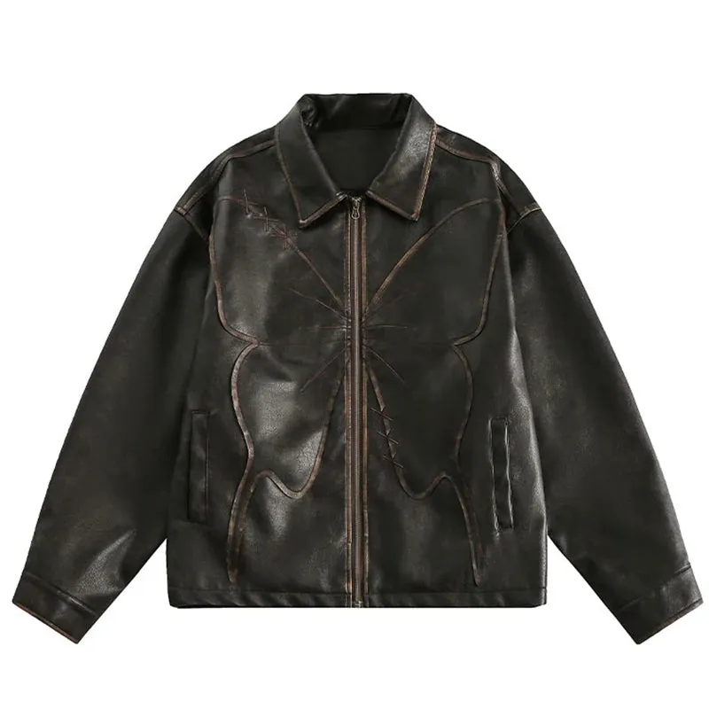The Emilian Faux Leather Oversized Jacket