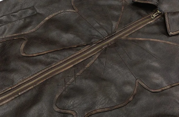 The Emilian Faux Leather Oversized Jacket
