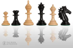The Pavia Luxury Chess Set - Pieces Only - 4.4" King (Genuine Ebony)